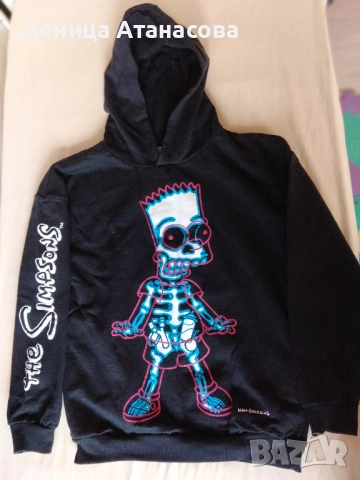 Ватирани суичери One Piece, The Simpsons, дънки, долнища и пижами с дълъг ръкав 158/164, снимка 7 - Детски анцузи и суичери - 52707681