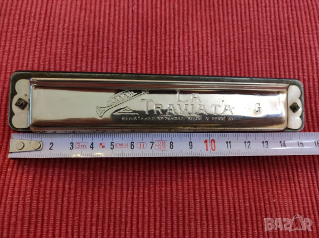Стара хармоника LA TRAVIATA. , снимка 6 - Духови инструменти - 36406905