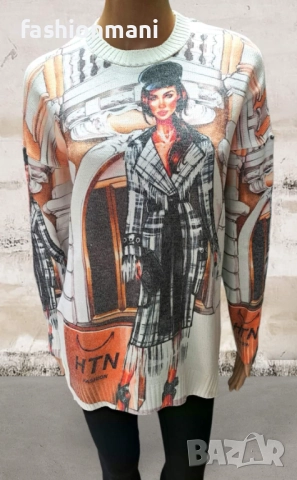 ДАМСКИ ПУЛОВЕР - код 970, снимка 1 - Блузи с дълъг ръкав и пуловери - 43265744