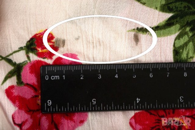 Асиметрична лятна бяла рокля с червени цветя марка Lady Boho - L, снимка 6 - Рокли - 28660857