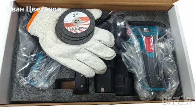 Професионален акумулаторен комплект 2 в 1 – Винтоверт и Ъглошлайф с литиева батерия, снимка 2 - Други инструменти - 49067020