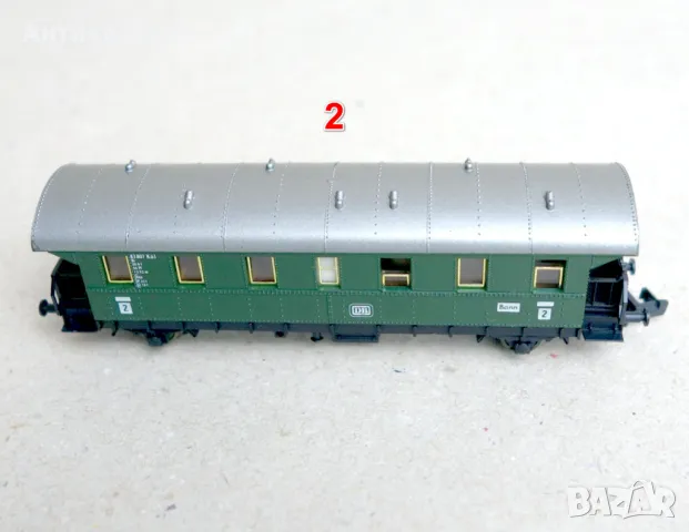Товарни и пътнически вагони N (1:160) - от 1 до 5, снимка 6 - Колекции - 49360553