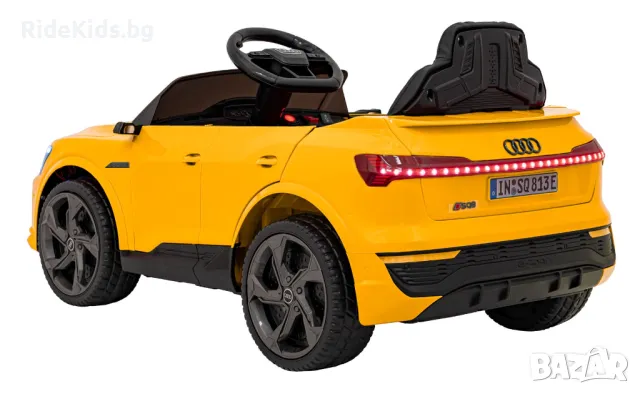 Audi SQ8 12V – Детски акумулаторен джип, Жълт, EVA гуми, снимка 5 - Детски велосипеди, триколки и коли - 50418582