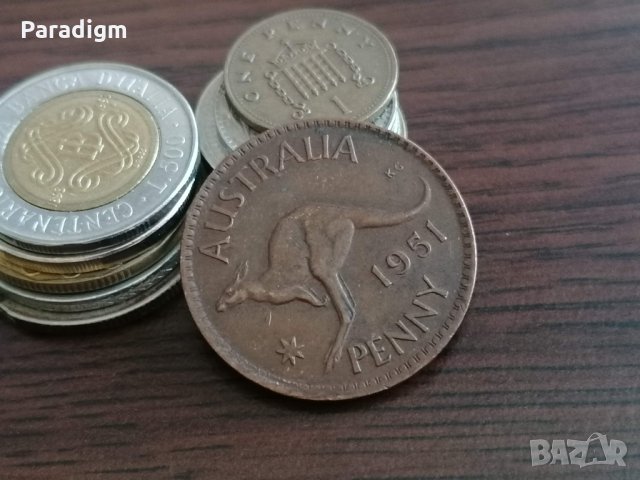 Монета - Австралия - 1 пени | 1951г.