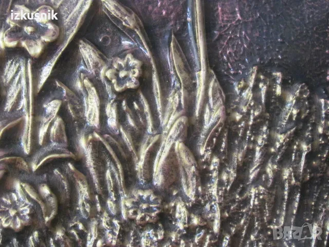 Голяма релефна пластика Лалета, снимка 5 - Декорация за дома - 47952782