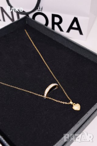 Колие със сърце + пръстен, снимка 1