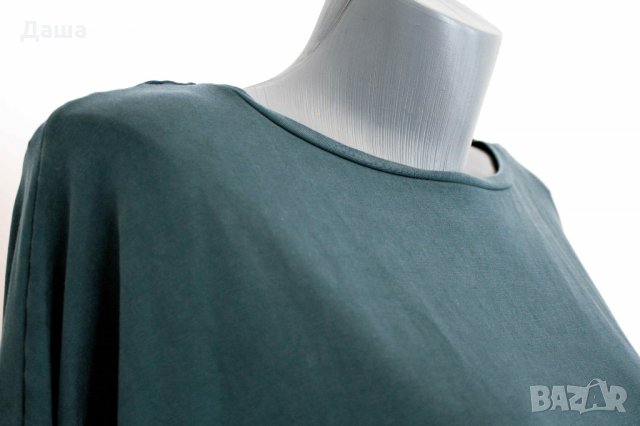 Тениска блуза oversize зелена, снимка 3 - Тениски - 26630564