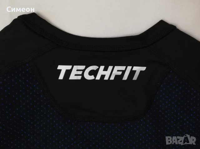 Adidas Techfit оригинална тениска M Адидас спорт фитнес термо фланелка, снимка 6 - Спортни дрехи, екипи - 37508589