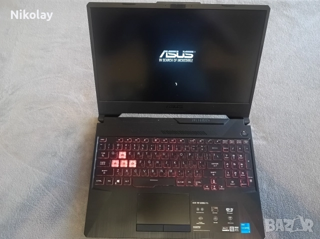Gaming Asus TUF f15 FX506HEB, снимка 2 - Лаптопи за дома - 52970344