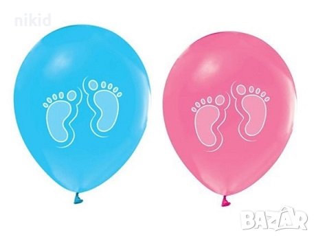 Стъпвай смело крак крака крачета Прощъпулник Обикновен надуваем латекс латексов балон парти балони, снимка 2 - Други - 43537712