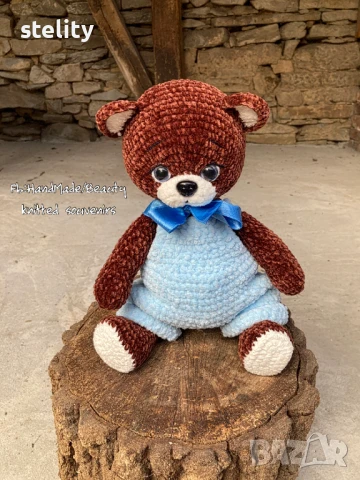 Плетен мечо, снимка 5 - Други - 51297296