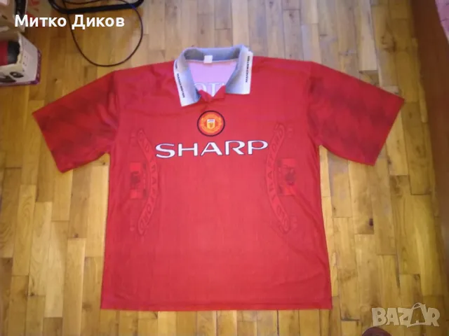 Манчестър Юнайтед ретро реплика на тениска от 1995г.№7 Ерик Кантона размер ХЛ, снимка 2 - Футбол - 48104017