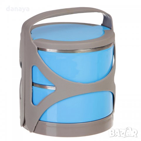 Кутия за храна на два етажа с дръжки 2x500ml, снимка 2 - Кутии за храна - 26666464