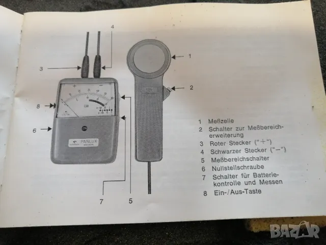 Ретро светломер /лукс-метър/ GOSSEN PANALUX, снимка 9 - Друга електроника - 48741556
