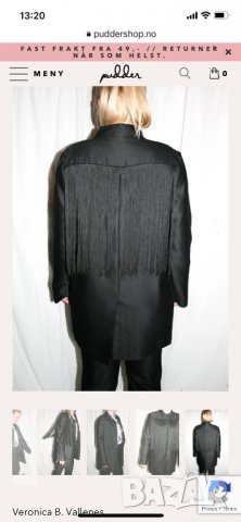 Ново сако с ресни Veronica B. Vallenes, с етикет, снимка 1 - Сака - 34895959