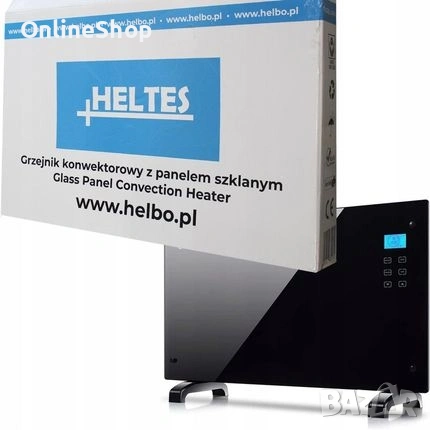 Електрически стъклен конвектор 2000W, черен, стилен, стенен, снимка 18 - Други - 53083640