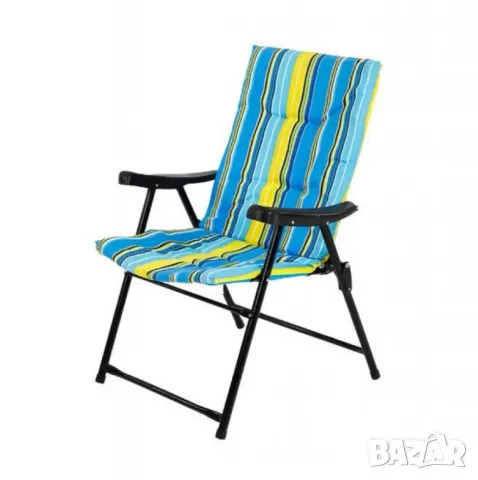 Голям сгъваем къмпинг стол с възглавница – комфорт навсякъде с теб NS3938, снимка 4 - Градински мебели, декорация  - 49908792