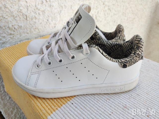 кожени маратонки Adidas Stan Smith BC0277, снимка 3 - Детски маратонки - 42961083