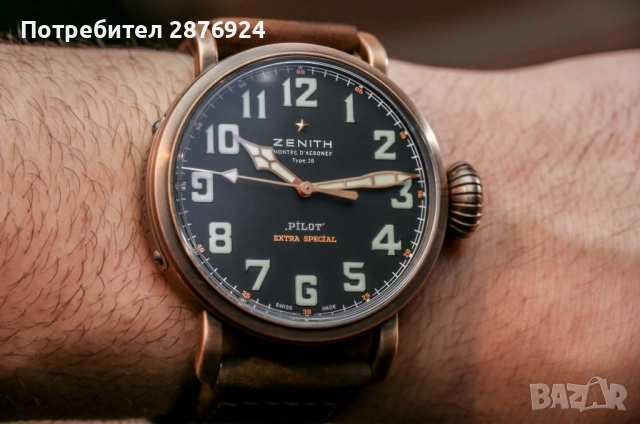 Zenith Pilots extra special bronze, снимка 6 - Мъжки - 52080015