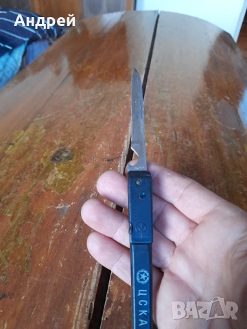 Стар джобен нож,ножче,ножка ЦСКА, снимка 4 - Други ценни предмети - 52283758