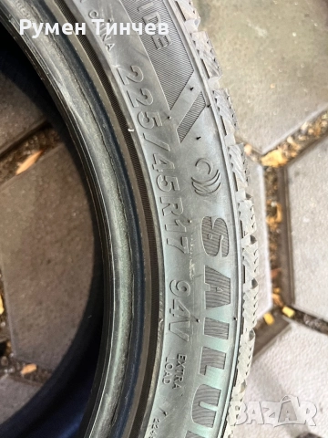 1бр зимна гума 225-45-17, снимка 2 - Гуми и джанти - 51915603