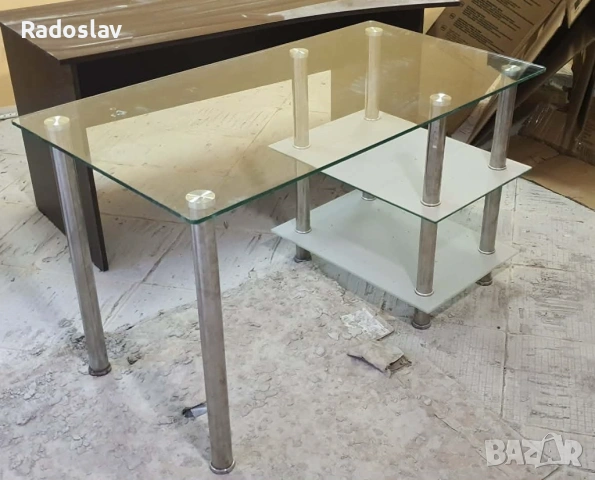 Голяма стъклена маса, снимка 2 - Маси - 53333468
