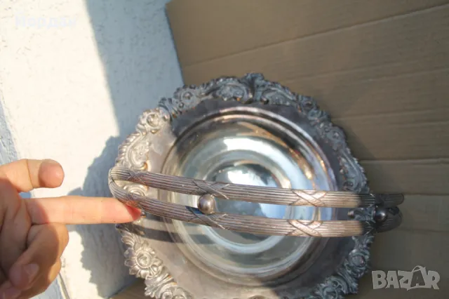 Посребрена масивна фруктиера, снимка 7 - Други - 47764621