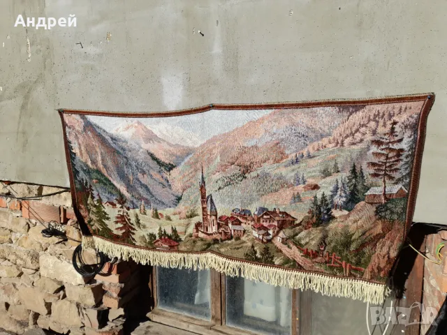 Старинен ковьор,покривка за стена #105, снимка 2 - Антикварни и старинни предмети - 48571594