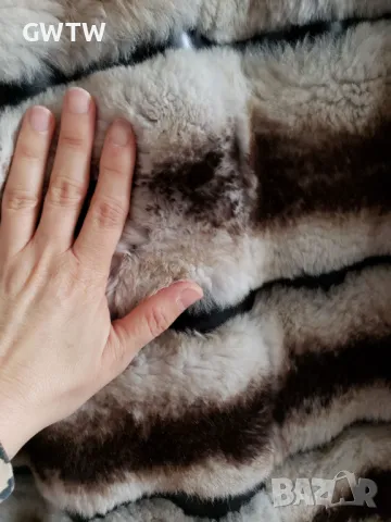 Чинчила - палто от естествен косъм, снимка 8 - Палта, манта - 48460753
