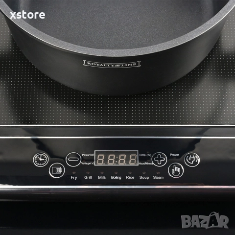 Преносим индукционен котлон Royalty Line EIP-2000.1 - 2000W, 7 режима на готвене, снимка 6 - Котлони - 52606250