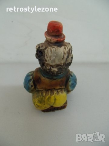 № 6309 стара фигурка - клоун  , снимка 4 - Други ценни предмети - 37036802