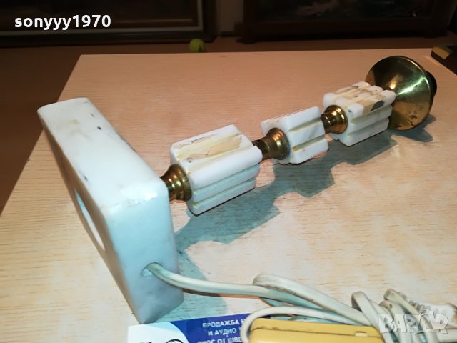 мараморна лампа-мед/месинг 40х11х11см 2206210822