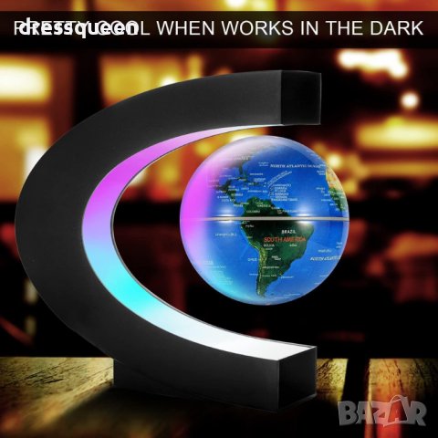 3726 Голям левитиращ глобус, снимка 7 - Настолни лампи - 37592883