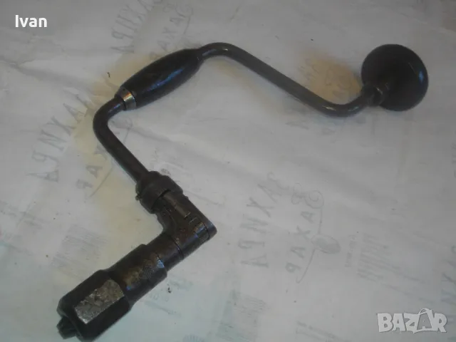 НЕМСКИ ФРГ РЪЧНА БОРМАШИНА ДРЕЛКА МАТКАП С РЕВЕРС СТАРО КАЧЕСТВО ОТЛИЧНА ЗАХВАТ 13мм , снимка 2 - Бормашини - 48397079