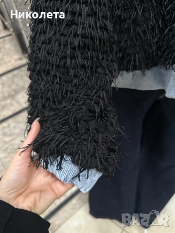 Яке с дънков детайл , снимка 2 - Якета - 51836513