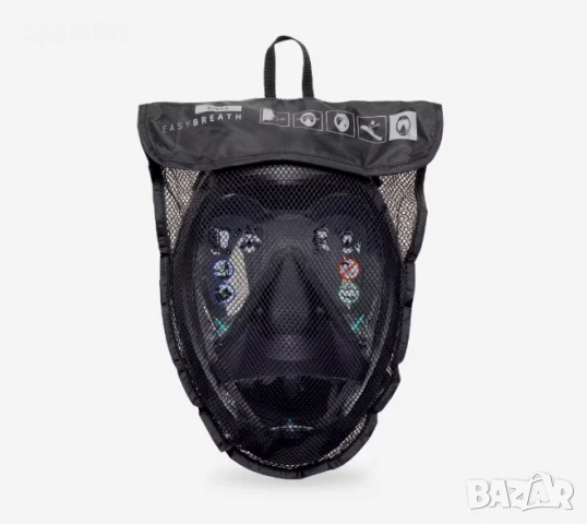 Маска за гмуркане/шнорхелинг SUBEA EASYBREATH 900 , снимка 7 - Водни спортове - 51147121