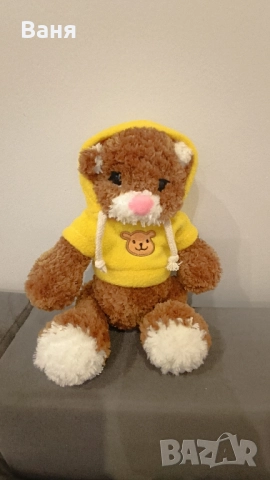 Ръчно плетено мече, снимка 10 - Плюшени играчки - 52260197