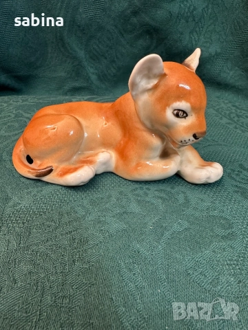 Статуетка „Лъвче лежащо“ (Львенок лежащий). ЛФЗ „Ломоносов“