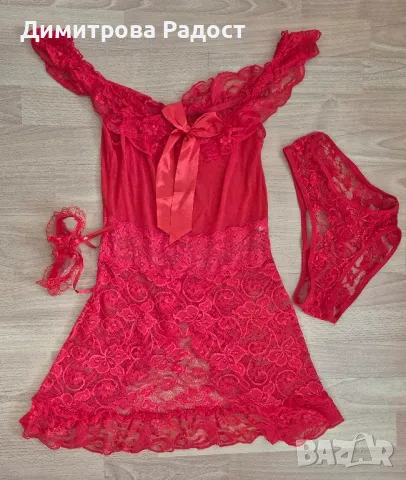 Дамски дантелен комлект! Състояние ново! 