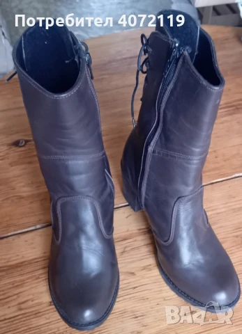 Кожени дамски ботуши 