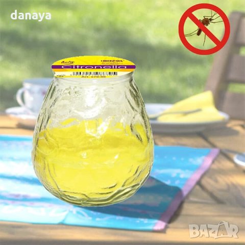 2079 Ароматизирана свещ срещу комари Citronella