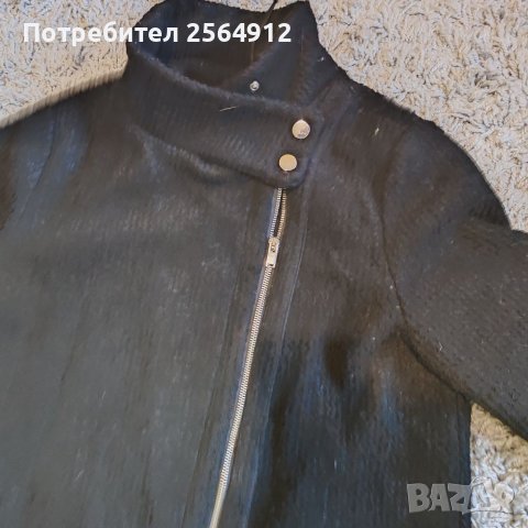 Продавам дамско черно палто , снимка 3 - Палта, манта - 39166580