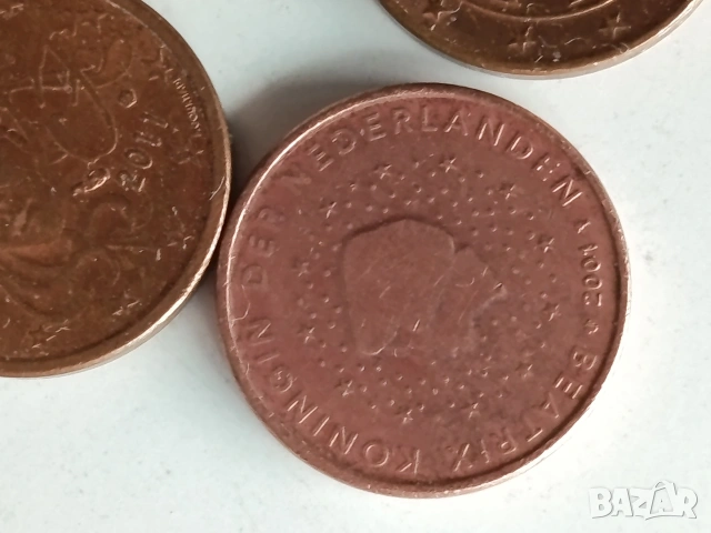 1 евро цент от различни държави и години 11бр., снимка 11 - Нумизматика и бонистика - 53211426