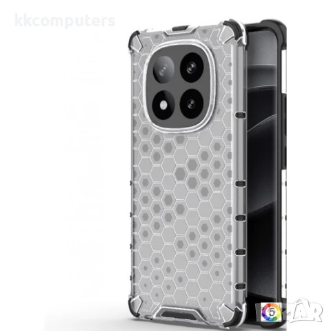 Xiaomi Redmi Note 14 Pro+ 5G Силиконов Калъф Honeycomb/ Shockproof TPU и Протектор, снимка 3 - Калъфи, кейсове - 50891066