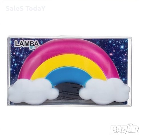 Нощна лампа, Rainbow, 13.5x5x7см, снимка 2 - Настолни лампи - 43086009
