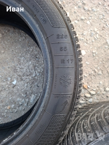 2бр. зимни гуми 225/55/17 Kleber, снимка 4 - Гуми и джанти - 52180660