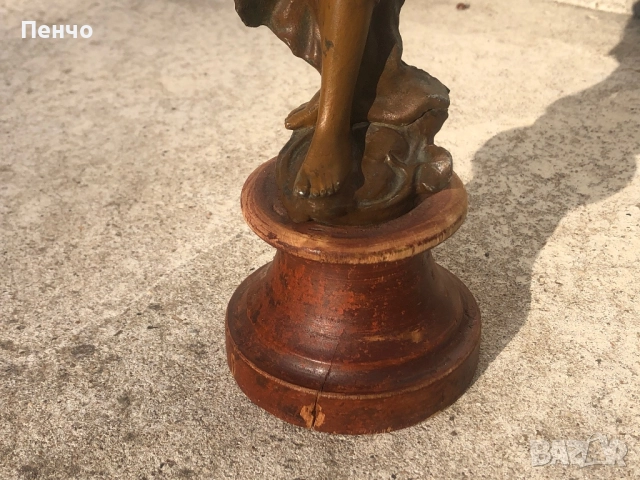 чифт старинни метални фигури, снимка 6 - Антикварни и старинни предмети - 50025113