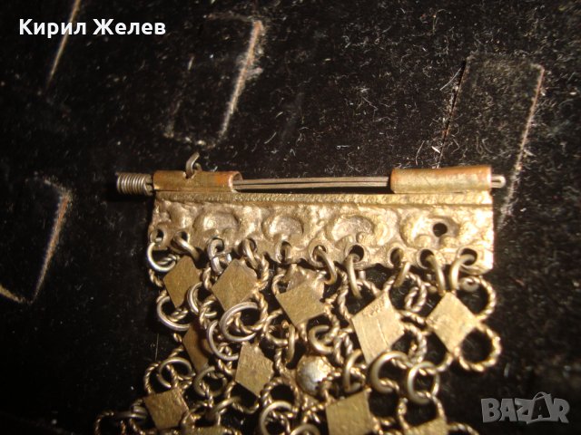 17-18 ВЕК САЧАНЕНА СРЕБЪРНА с ЖИВАЧНА ПОЗЛАТА ВЪЗРОЖДЕНСКА ПЛЕТКА ЕТНО - ГРИВНА РЪЧЕН УНИКАТ 20579, снимка 8 - Антикварни и старинни предмети - 33215737