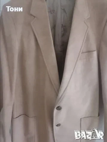 Ново Мъжко Сако от Натурален Велур L , снимка 2 - Сака - 51142878