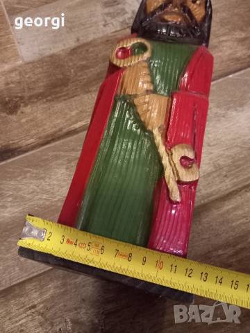 дърворезбована кутия за вино монах уникат   13/2, снимка 8 - Декорация за дома - 44845153